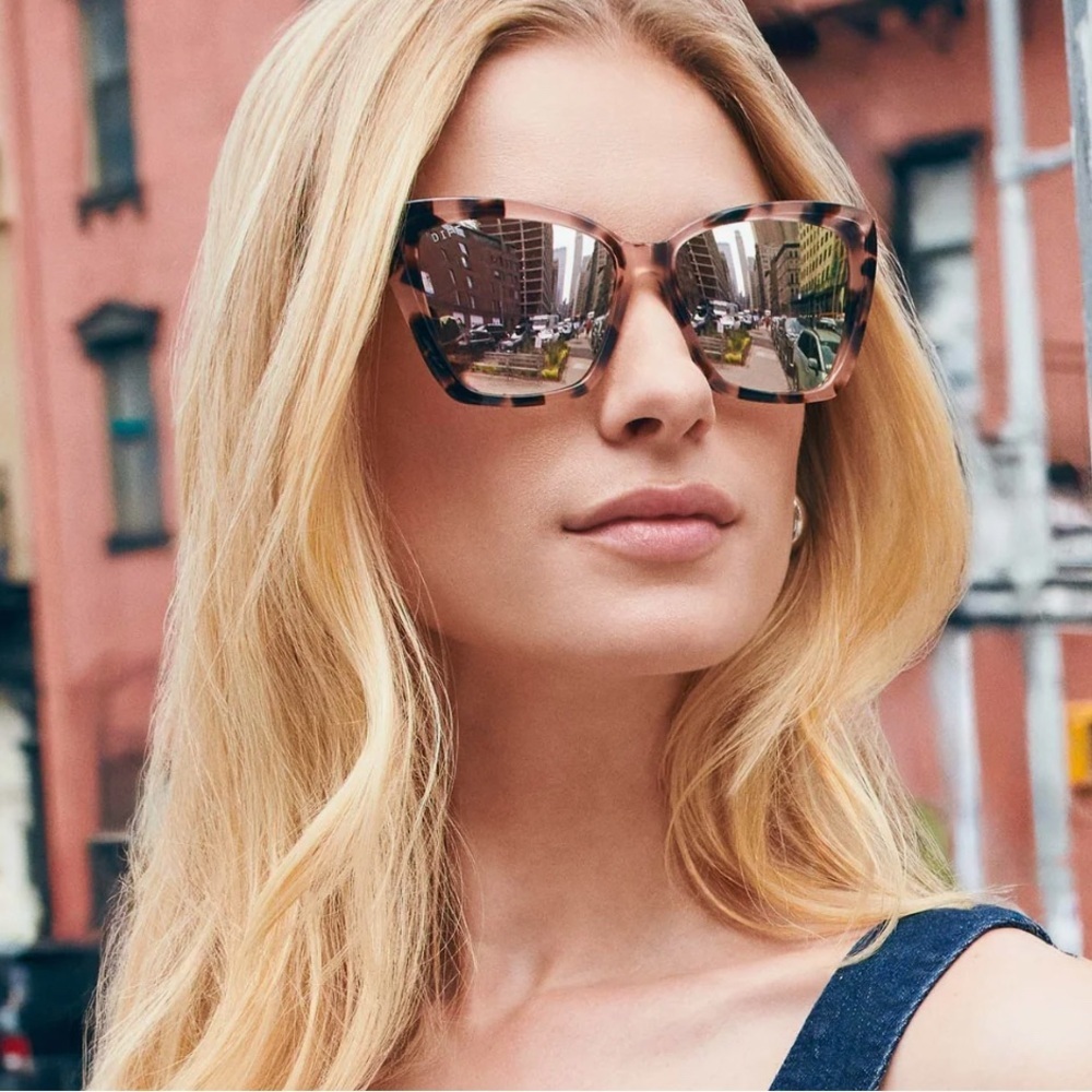 DIFF Becky II Leopard Tortoise Brown Gradient Sun… - image 3